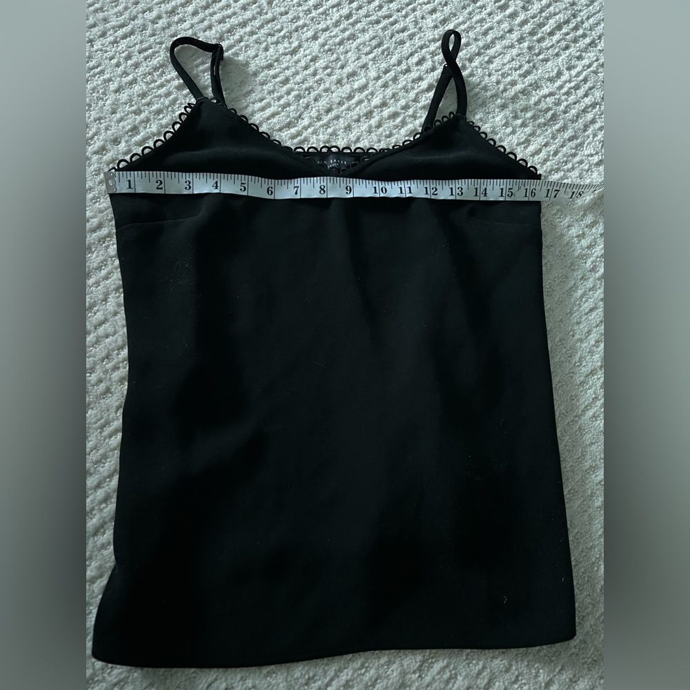 Ted Baker Classic Black Looped Trim Cami Top - Picture 5 of 7